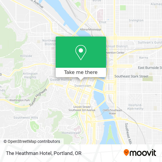 The Heathman Hotel map