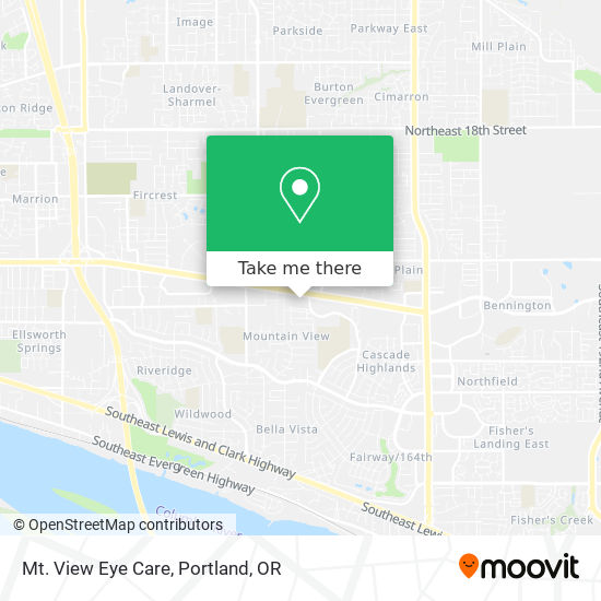 Mt. View Eye Care map