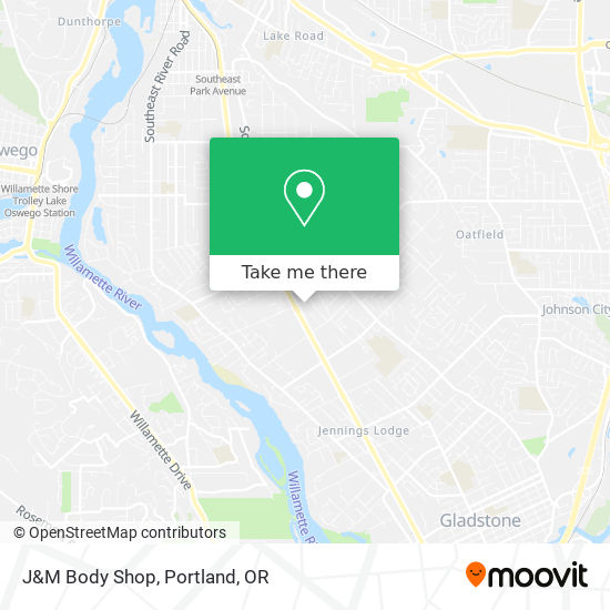 Mapa de J&M Body Shop