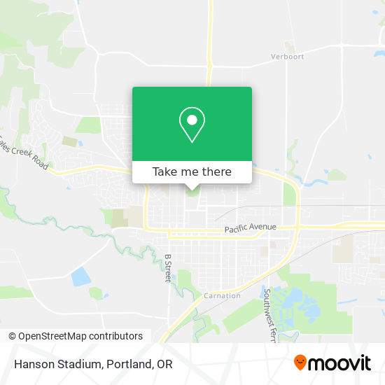 Hanson Stadium map