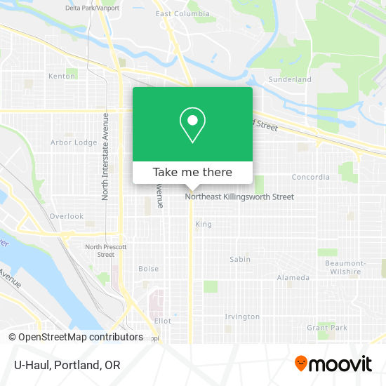 U-Haul map