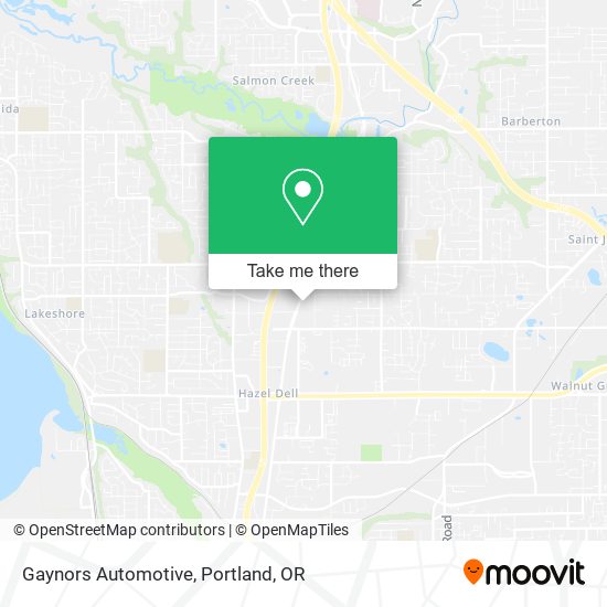 Gaynors Automotive map