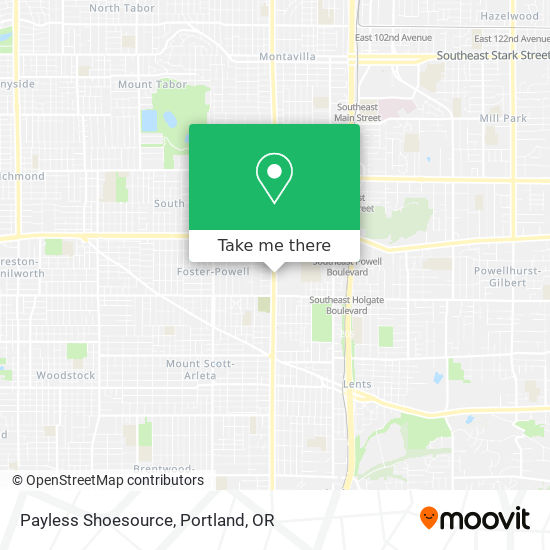 Payless Shoesource map