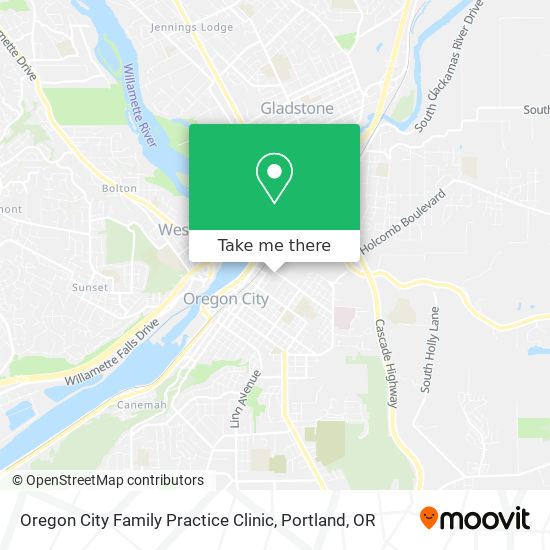 Mapa de Oregon City Family Practice Clinic