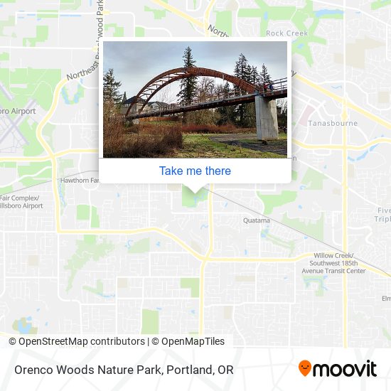 Orenco Woods Nature Park map