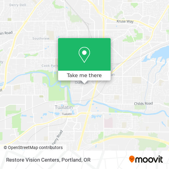 Mapa de Restore Vision Centers