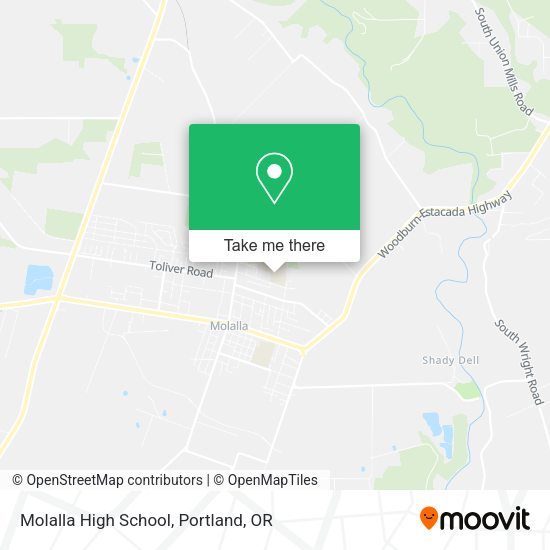 Mapa de Molalla High School