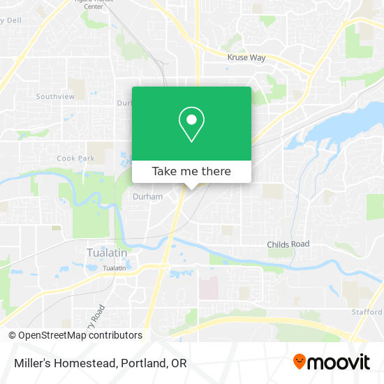 Miller's Homestead map