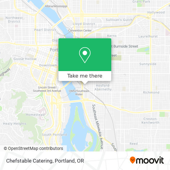 Chefstable Catering map