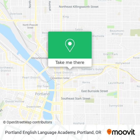 Mapa de Portland English Language Academy