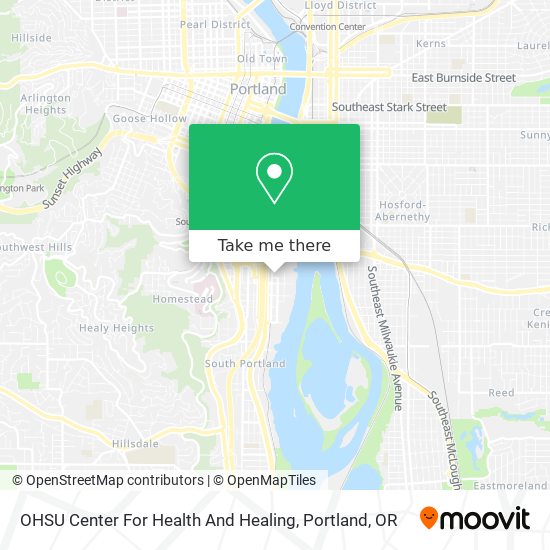 Mapa de OHSU Center For Health And Healing