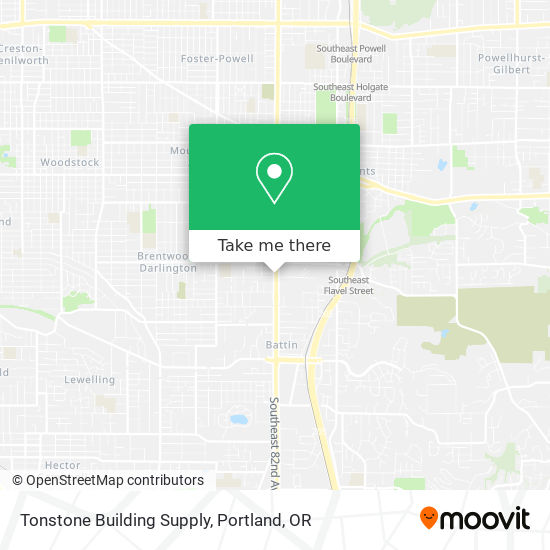 Tonstone Building Supply map