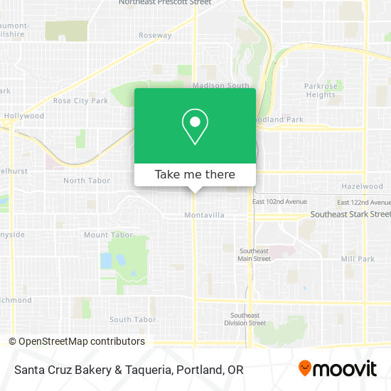 Mapa de Santa Cruz Bakery & Taqueria