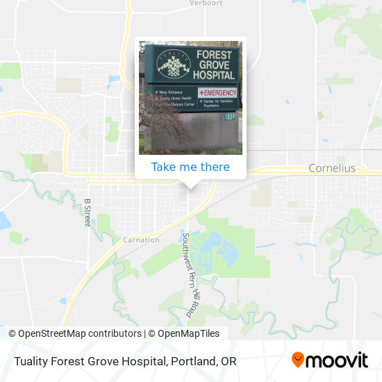 Mapa de Tuality Forest Grove Hospital