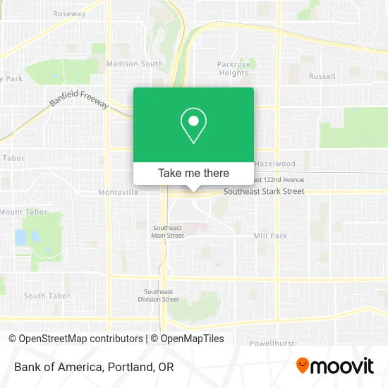Bank of America map