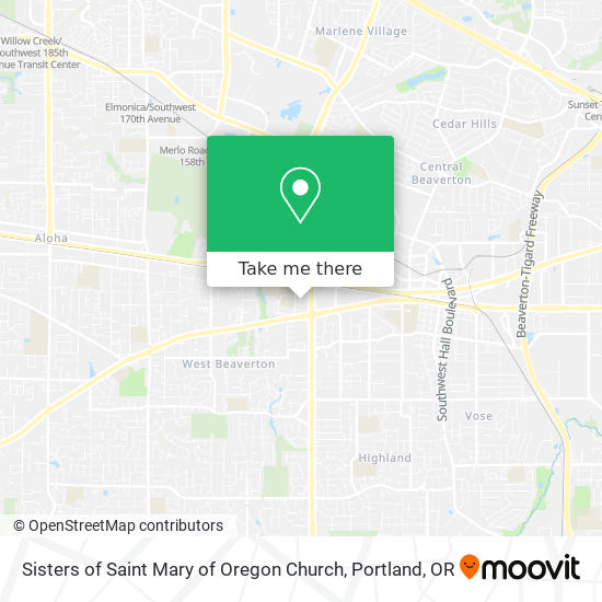 Mapa de Sisters of Saint Mary of Oregon Church