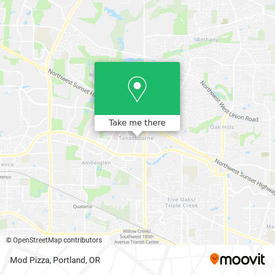 Mapa de Mod Pizza