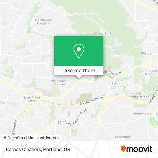 Barnes Cleaners map