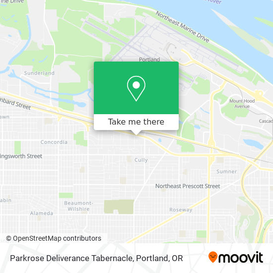 Parkrose Deliverance Tabernacle map