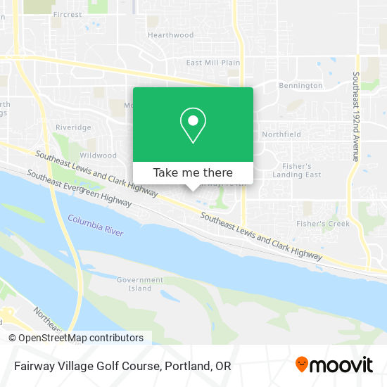 Mapa de Fairway Village Golf Course