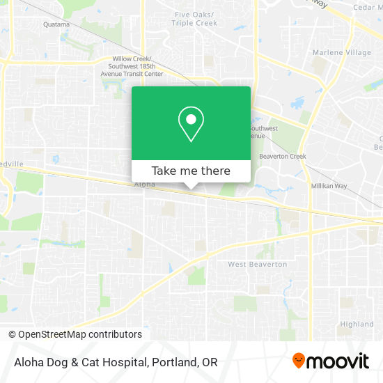 Mapa de Aloha Dog & Cat Hospital