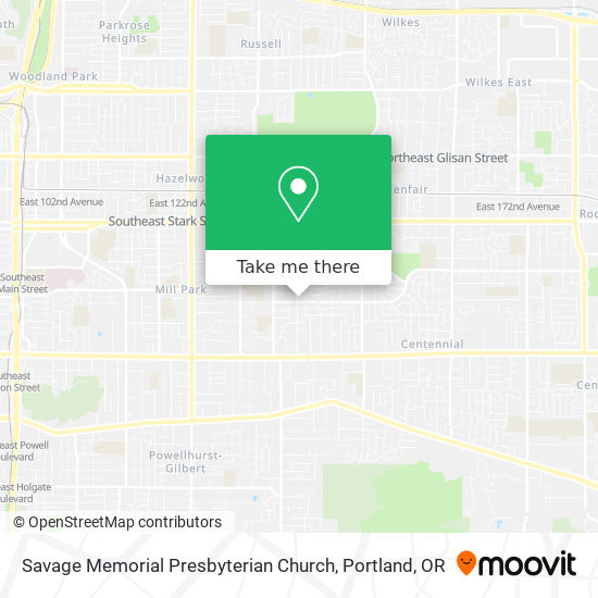 Savage Memorial Presbyterian Church map