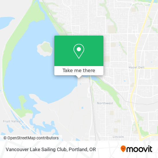 Mapa de Vancouver Lake Sailing Club