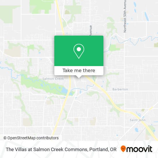 The Villas at Salmon Creek Commons map