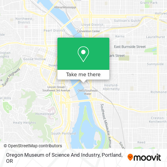 Oregon Museum of Science And Industry map
