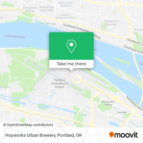 Hopworks Urban Brewery map