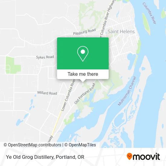 Ye Old Grog Distillery map