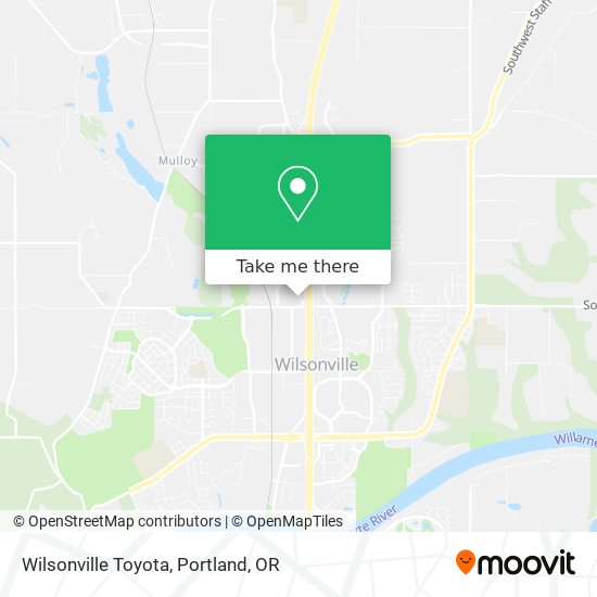 Mapa de Wilsonville Toyota