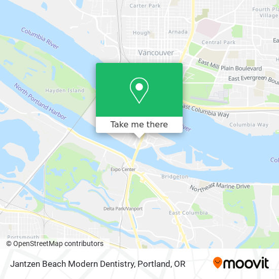 Jantzen Beach Modern Dentistry map