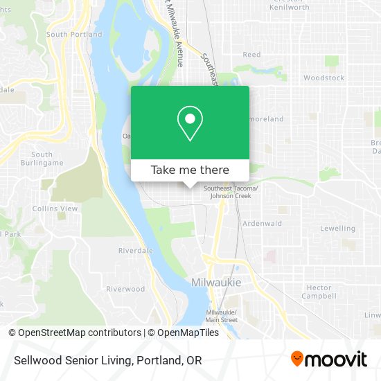 Mapa de Sellwood Senior Living