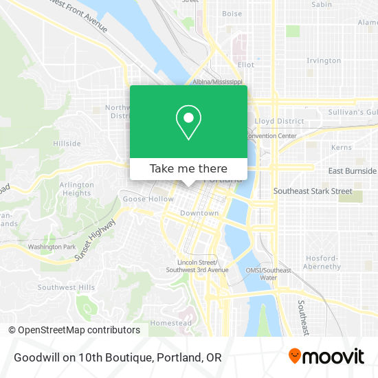 Mapa de Goodwill on 10th Boutique