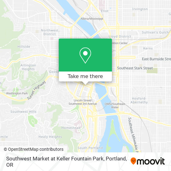 Mapa de Southwest Market at Keller Fountain Park