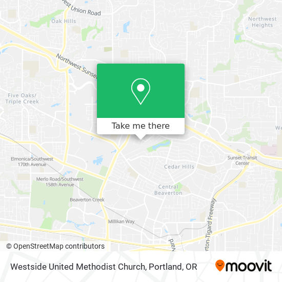 Westside United Methodist Church map