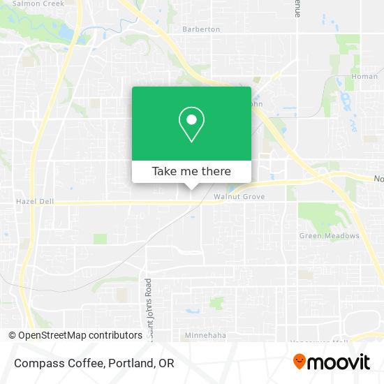 Compass Coffee map