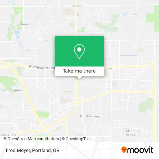 Mapa de Fred Meyer