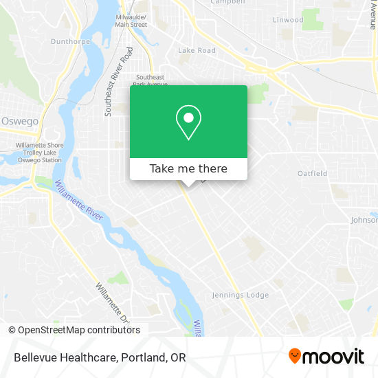 Bellevue Healthcare map