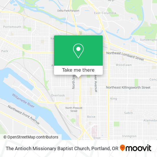 The Antioch Missionary Baptist Church map