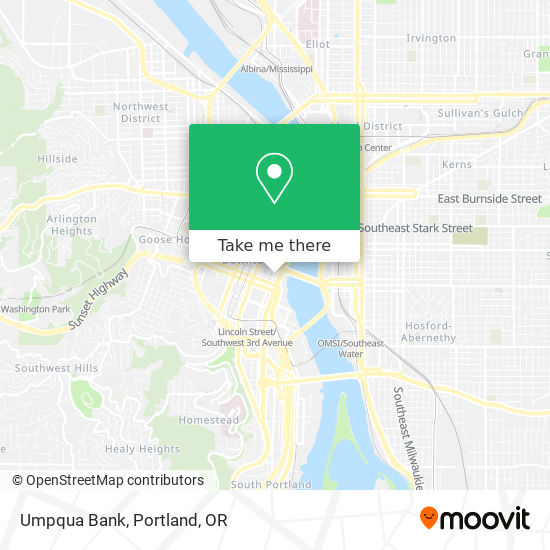 Umpqua Bank map