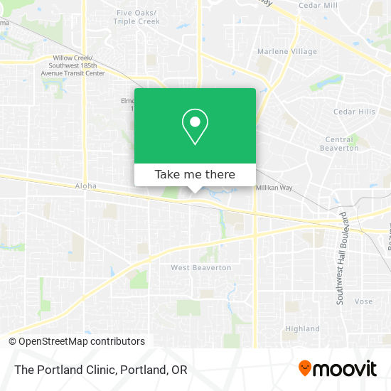 The Portland Clinic map