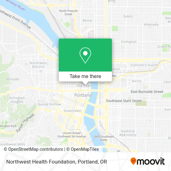 Mapa de Northwest Health Foundation