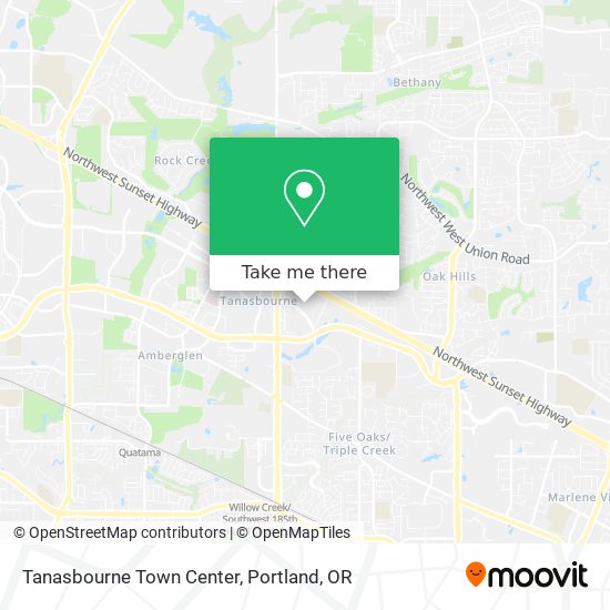 Mapa de Tanasbourne Town Center