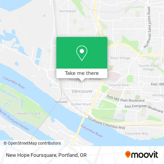 New Hope Foursquare map