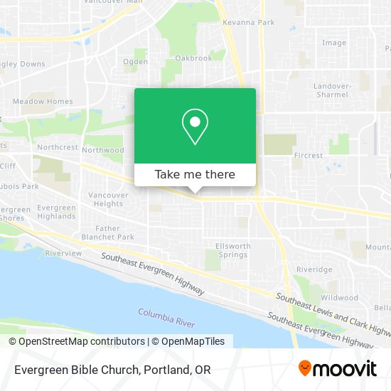 Mapa de Evergreen Bible Church