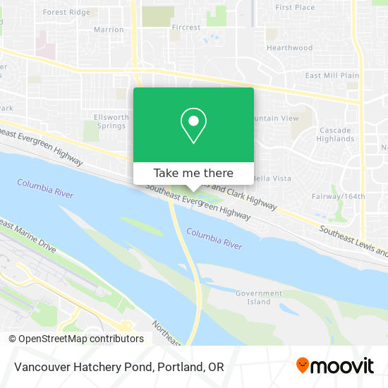 Vancouver Hatchery Pond map