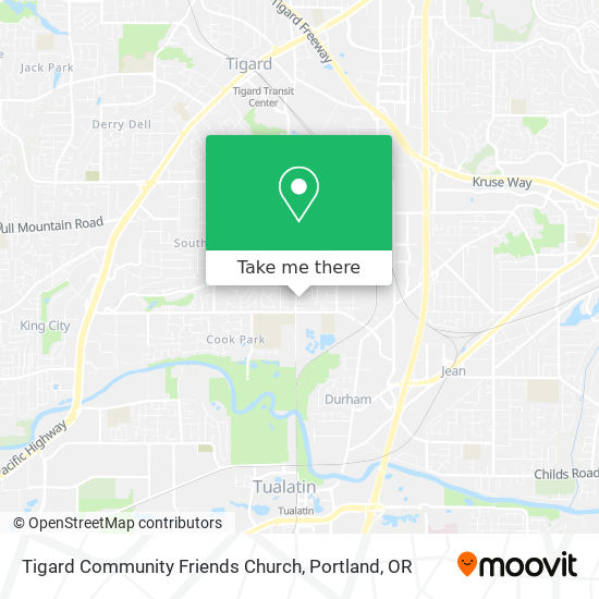 Mapa de Tigard Community Friends Church