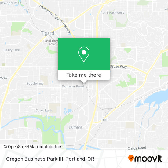 Mapa de Oregon Business Park III